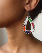 Brincos Tradicionais Maasai - Branco