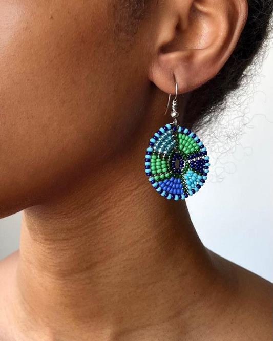 Brincos Maasai - Circular - Pavoa