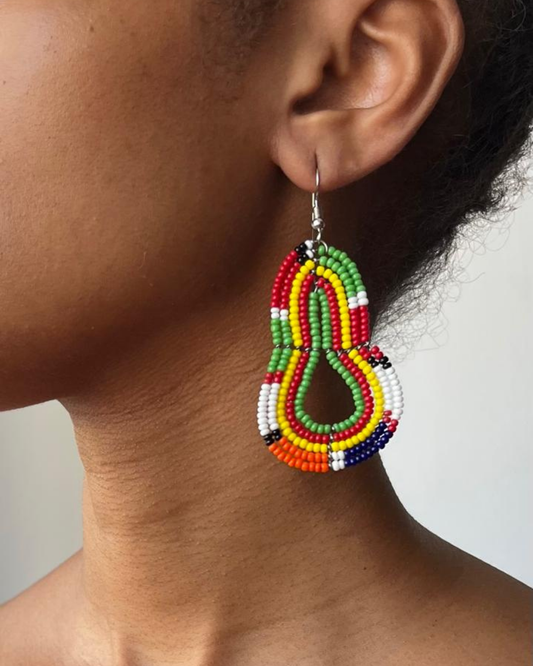 Brincos Tradicionais Maasai - Cabaça